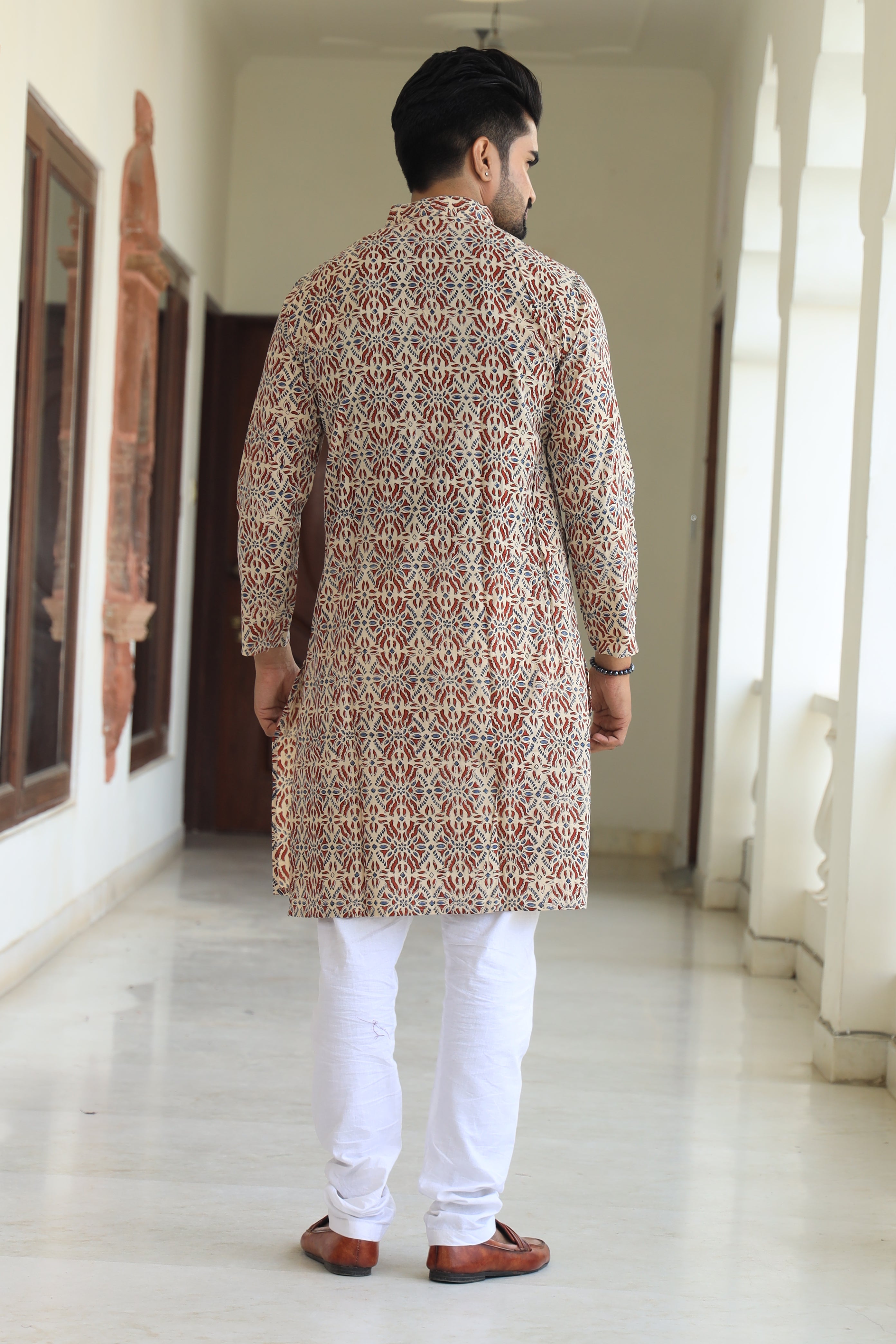 Bagru men kurta