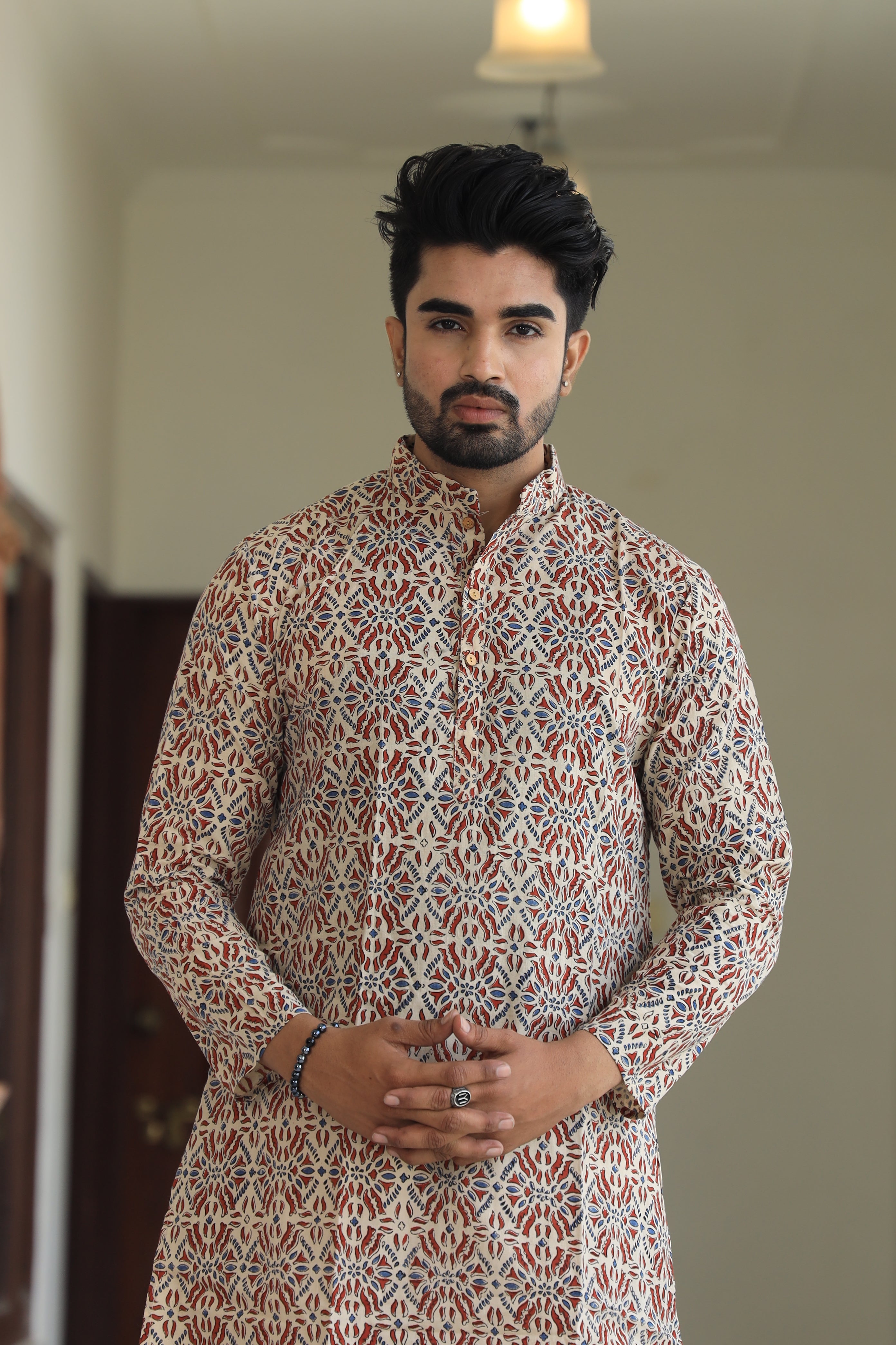 Bagru men kurta