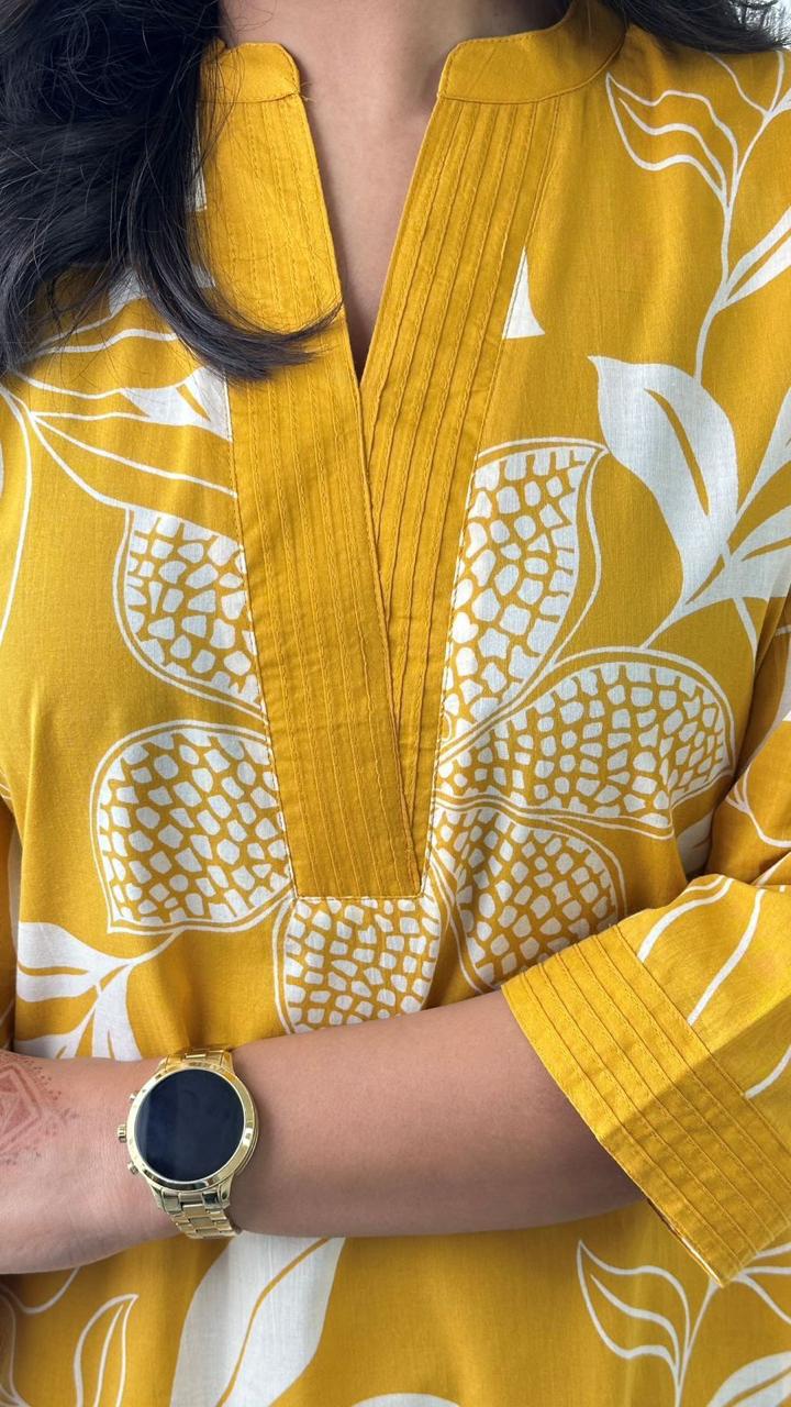 Elegant Two-Piece Kurti with Pant Set,