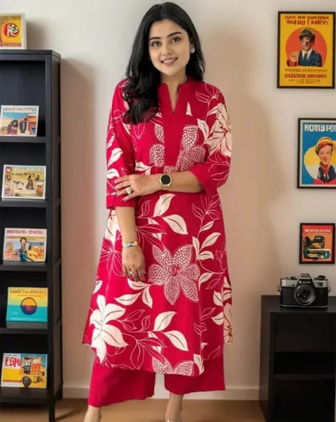 Elegant Two-Piece Kurti with Pant Set,