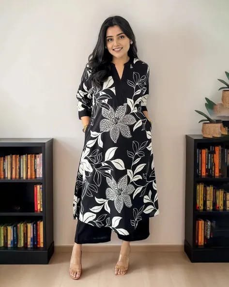 Elegant Two-Piece Kurti with Pant Set,