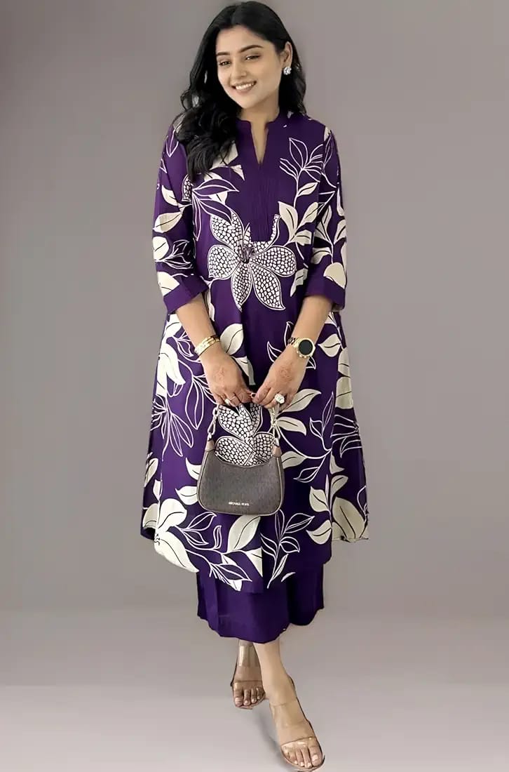 Elegant Two-Piece Kurti with Pant Set,