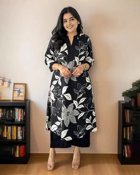 Elegant Two-Piece Kurti with Pant Set,