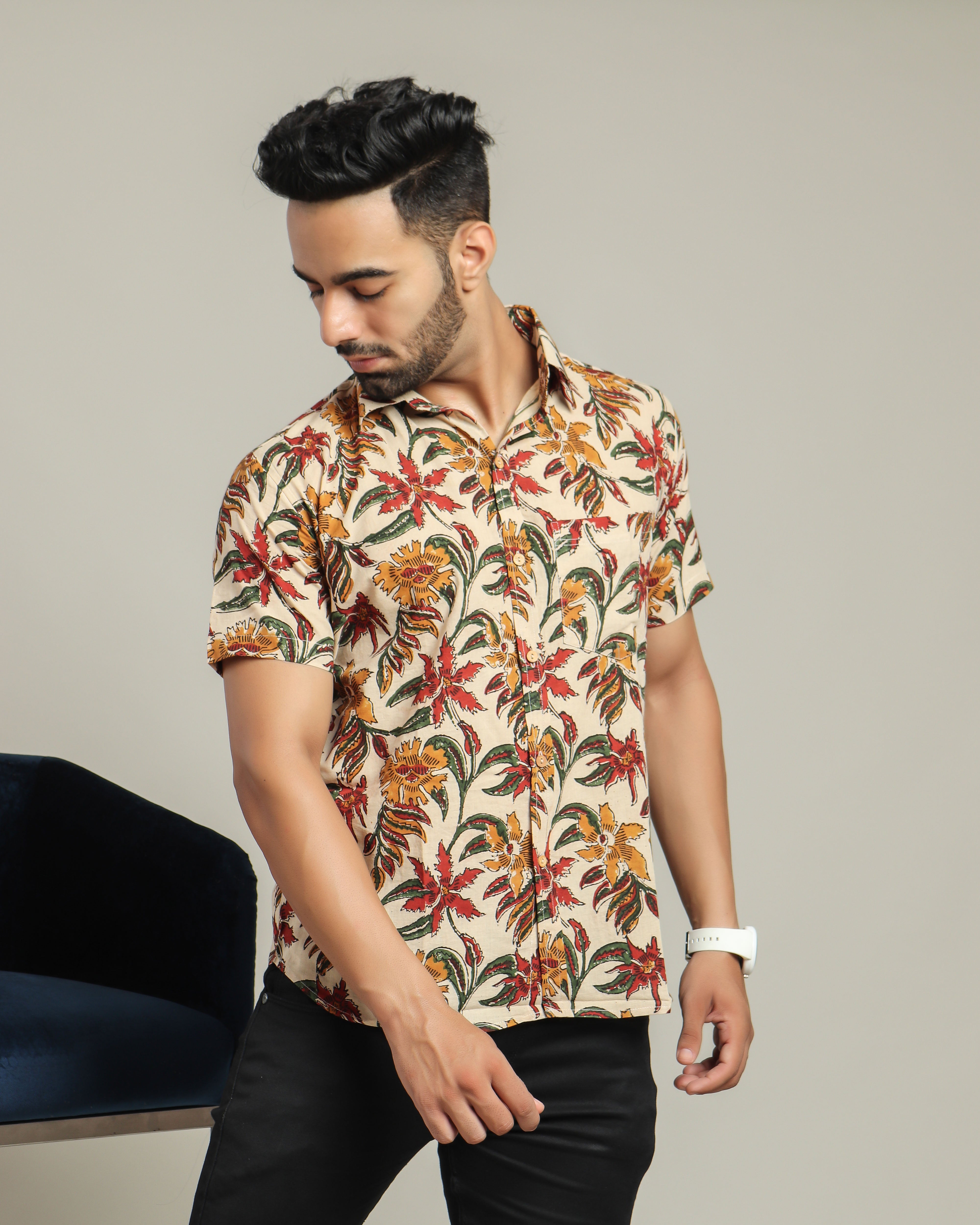 Bagru men shirt